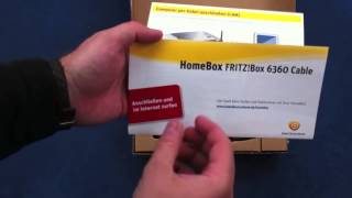 FRITZBox 6360 Cable  Kabelanschluss Unpacking [upl. by Cos]