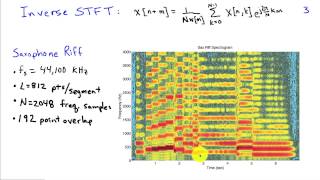 Shorttime Fourier Transform and the Spectogram [upl. by Magen]