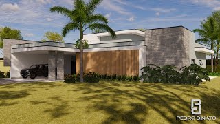 CASA MODELO EM L COM 2 SUITES  2 DEMISUITES   P  212 [upl. by Donn]