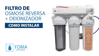 Como Instalar Filtro de Osmose Reversa FDMA [upl. by Lidah123]