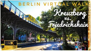 Berlin Germany  Walking Tour Kreuzberg vs Friedrichshain  Summer Walk 2024  Which u like more [upl. by Elsi906]