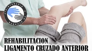 Rehabilitacion del ligamento cruzado anterior o LCA Fase 1 ejercicios y tratamiento [upl. by Elvis]