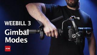 ZHIYUN WEEBILL 3 Official Tutorials 【EP5】Gimbal Shooting Modes amp Settings [upl. by Sanoj125]