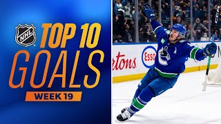 Top 10 Goals from Week 19 202324 NHL Season [upl. by Eylloh742]