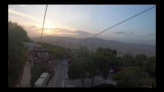 Barcelona Cable Car Telefèric de Montjuïc To Montjuic Castle  Amazing View 🥳 Castell [upl. by Breanne636]