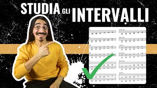 TEORIA e INTERVALLI musicali 2 ESERCIZI pratici per chitarra elettrica [upl. by Yetnruoc]