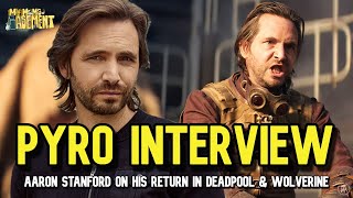 Aaron Stanford Talks PYRO In Deadpool amp Wolverine [upl. by Trudie]