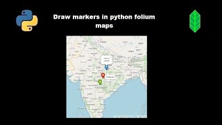 Markers on python folium maps [upl. by Daj]