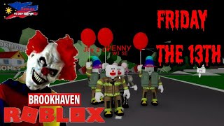 KILLER CLOWN SA FRIDAY THE 13TH ROBLOX BROOKHAVEN [upl. by Lledo615]