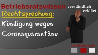 Arbeitgeber kündigt obwohl Quarantäne durch das Gesundheitsamt angeordnet wurde [upl. by Chapa]