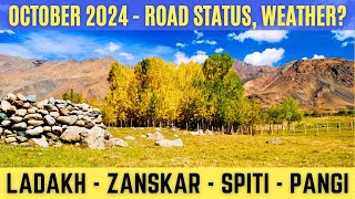 OCTOBER 2024 Ladakh Spiti amp Zanskar Trip  Latest October Updates Road Status Weather Bike Rules [upl. by Garretson]