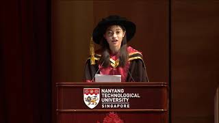 NTU EEE Convocation Ceremony 2018 C11 Valedictorian Ms Zhang Meng [upl. by Claudie]