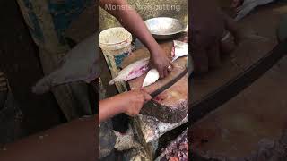 Speed trevally fish cutting skills fish shorts [upl. by Delano]