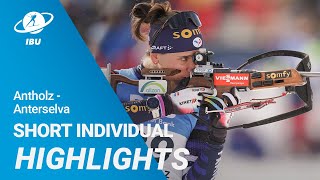 World Cup 2324 AntholzAnterselva Women Short Individual Highlights [upl. by Oicam]