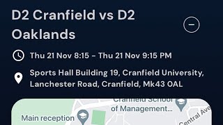 Cranfield Cranes vs Oaklands Wolves Q4 [upl. by Etnohc]