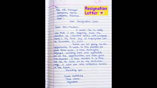 How To Write ✍️ Resignation Letter  Sample Of Resignation Letter  Format Of Resignation Letter [upl. by Ilam]