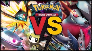 DUSK MANE NECROZMA GX  RIBOMBEE  MAGNEZONE VS ZOROARK GX  LYCANROC GX Pokemon [upl. by Rabush]