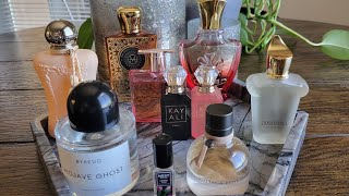 April Perfume Tray  March Recap [upl. by Sosthenna572]