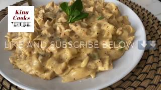 EASY CREAMY ALFREDO PASTA Kinu  Cooks [upl. by Yortal361]