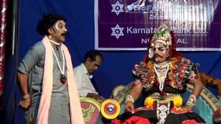 Yakshagana  Uttarana Pourusha  2  Marakada Perla hasya [upl. by Atorod]