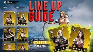 Viking Rise how to get the Best Line up for heros  line Up Guide [upl. by Berna]