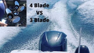 3 blade vs 4 blade props whats the difference and why would I need one for my Ranger tug R27ob [upl. by Anirol]