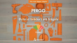 Byta ut brädor i ett trägolv  Pergotutorial [upl. by Erdua]