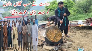 The friend gave a big feast to all the villagers Samahni Village beautiful Vlog [upl. by Kalikow]