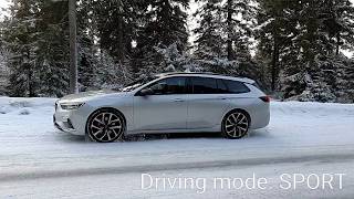 Opel Insignia GSi 4x4 snow acceleration [upl. by Lillis]