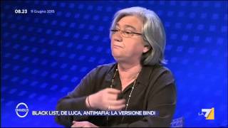 Antimafia Bindi Da De Luca accuse inaccettabili [upl. by Keven]