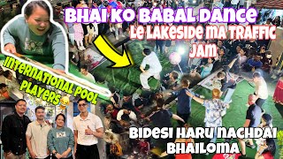 Bhailo Herdai Lakeside Tira  Tihar Vibes in Pokhara  Foreigners Enjoying Bhailo  Traffic Jam [upl. by Painter]