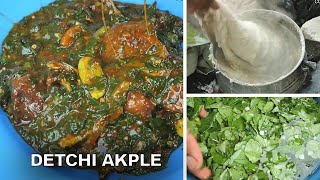 Authentic Ewe Local food  DETCHI AKPLE  GhanaTraditional Cooking Recipe [upl. by Enyrhtac]