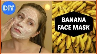 DIY BANANA FACE MASK  INSTANT FACE LIFTING [upl. by Durrell903]