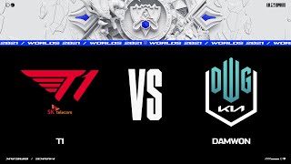 DK vs T1  Worlds Semifinals Day 1  DWG KIA vs T1  Game 2 2021 [upl. by Fezoj969]