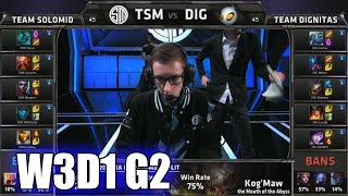 TSM vs Dignitas  S5 NA LCS Summer 2015 Week 3 Day 1  Team Solomid TSM vs DIG W3D1 G2 Round 1 [upl. by Pawsner495]