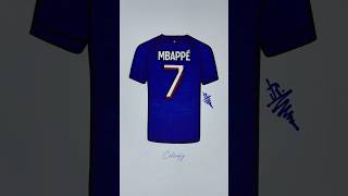 Mbappé PSG shirt coloring satisfying psg mbappe futbol football futebol asmr championsleague [upl. by Rodnas808]