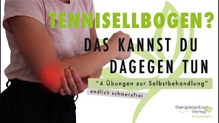 Tennisellbogen 4 Übungen zur Selbstbehandlung  Therapiezentrum Steyregg [upl. by Gader]