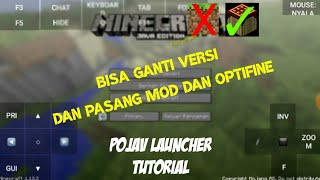 cara memainkan minecraft Java di android  pojav launcher tutorial [upl. by Eelyram]