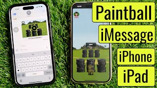 How to Play Paintball game on iMessage on iPhone iOS 18  How to Win [upl. by Naitsyrk]