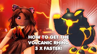 HOW to get the NEW VOLCANIC PETS 3 TIMES FASTER FIRE DIMENSION in Adopt me [upl. by Rodina]