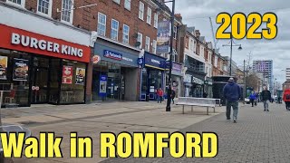 LONDON WALK 2023  from ROMFORD STATION to ROMFORD MARKET [upl. by Persson276]