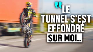 Louis 24 ans frôle la MORT en passant sous un TUNNEL en MOTO [upl. by Annehcu824]