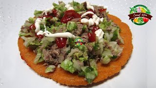 Tostadas de Maseca o Repochetas con Carne I Comida Nicaraguense [upl. by Kcirredal]