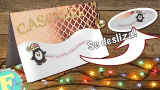 6 TARJETAS PARA REGALAR EN NAVIDAD Tarjeta InteractivaDeslizable Lindo Cascabel Floritere [upl. by Secnarf]