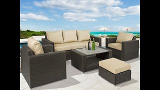 SKY2643 Best Choice Products 7pc Outdoor Patio Sectional PE Wicker Furniture Sofa Set [upl. by Lasorella98]