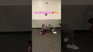 BARBELL HIP THRUST 🍑🔥😮‍💨 motivation inspiration viralshort fyp workout exercise fitness [upl. by Padraig]