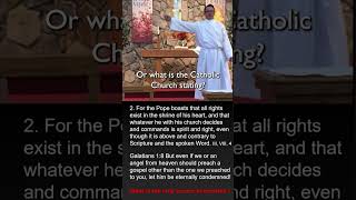 Does The Pope Create Doctrine romancatholic papacy [upl. by Ydnelg]