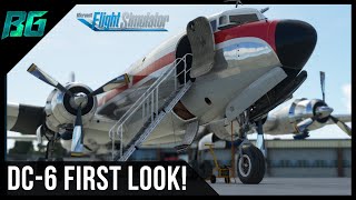 PMDG DC6 for MSFS  FIRST LOOK Walk Around [upl. by Onin]