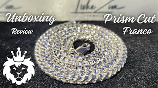 Luke Zion Jewelrys 3mm Prism Cut Franco Chain  Unboxing amp Review [upl. by Atiragram]