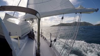 S1Ep1 Crossing the Gulf Stream Sailing an Engineless Boat From NC to BVIPart 1 [upl. by Fitzsimmons]